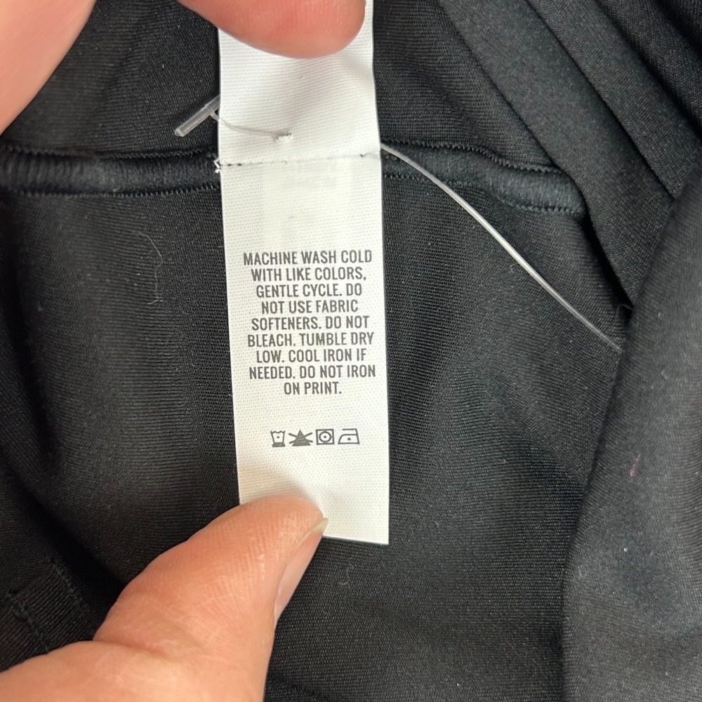 Offline BY Aerie Real Me One Piece Bodysuit Womens Small Black Cross Back Strap - Picture 9 of 16